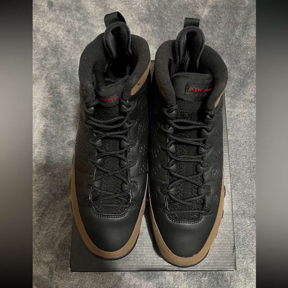 Jordan 9 Olive - Picture 2 of 4